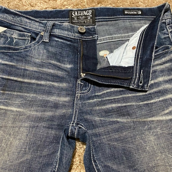 ❌SOLD❌Buckle Salvage Mayhem Straight regular fit mens jeans 36R - Picture 9 of 16